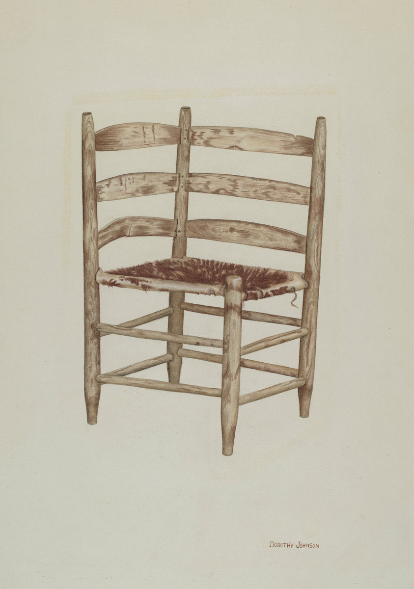Double Back Chair by Dorothy Johnson (American, active c. 1935), 16X12"(A3)Poster Print