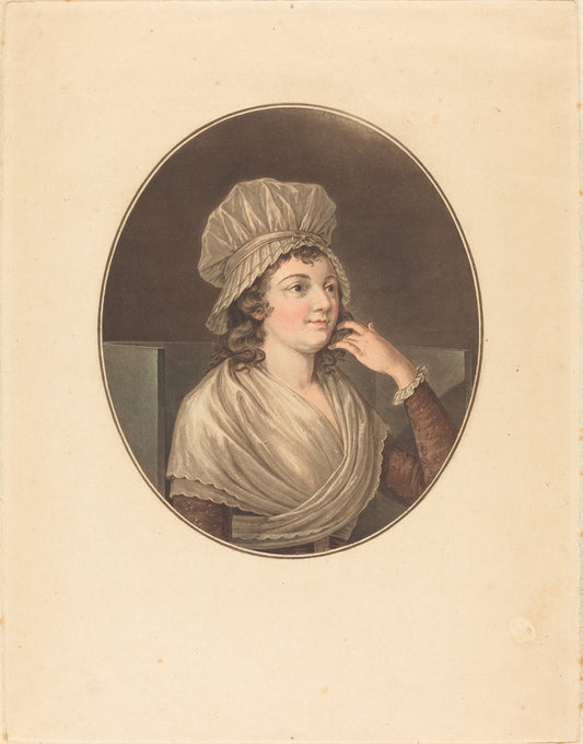 Charlotte Corday by Angelique Allais (French, active 18th century), 16X12"(A3)Poster Print