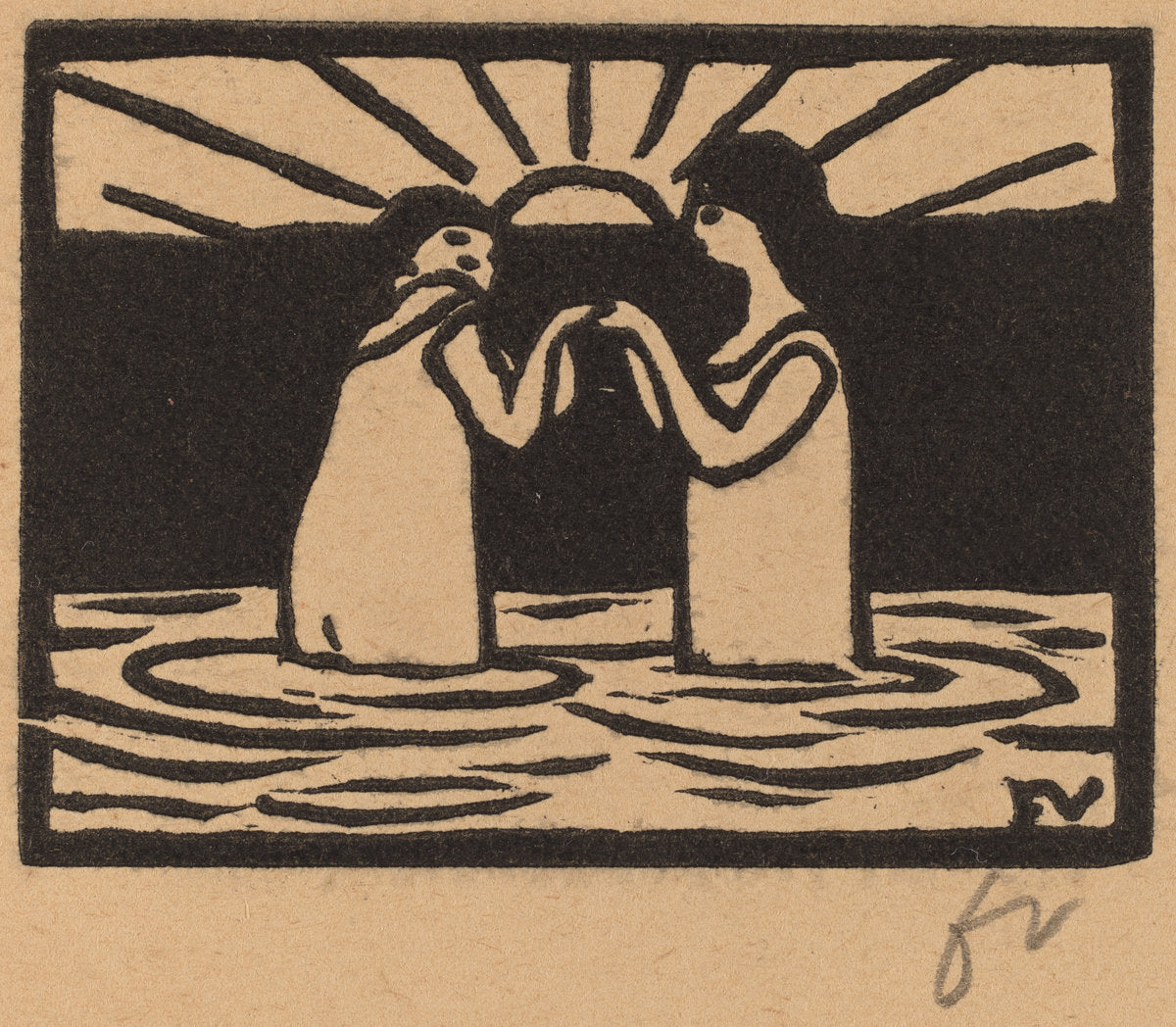 Playing in the Sun (Jeux au soleil) by Félix Vallotton (Swiss, 1865 - 1925), 16X12"(A3)Poster Print