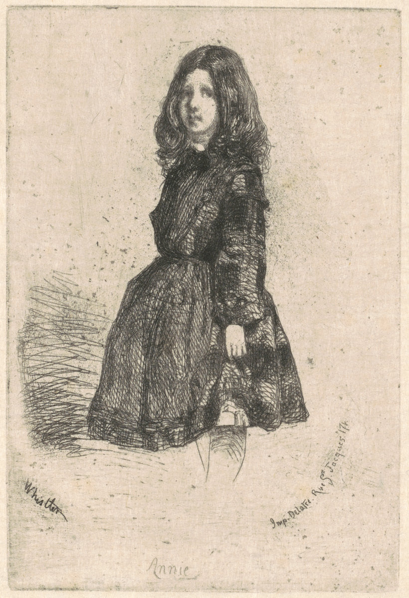 Annie by James McNeill Whistler (American, 1834 - 1903), 16X12"(A3)Poster Print