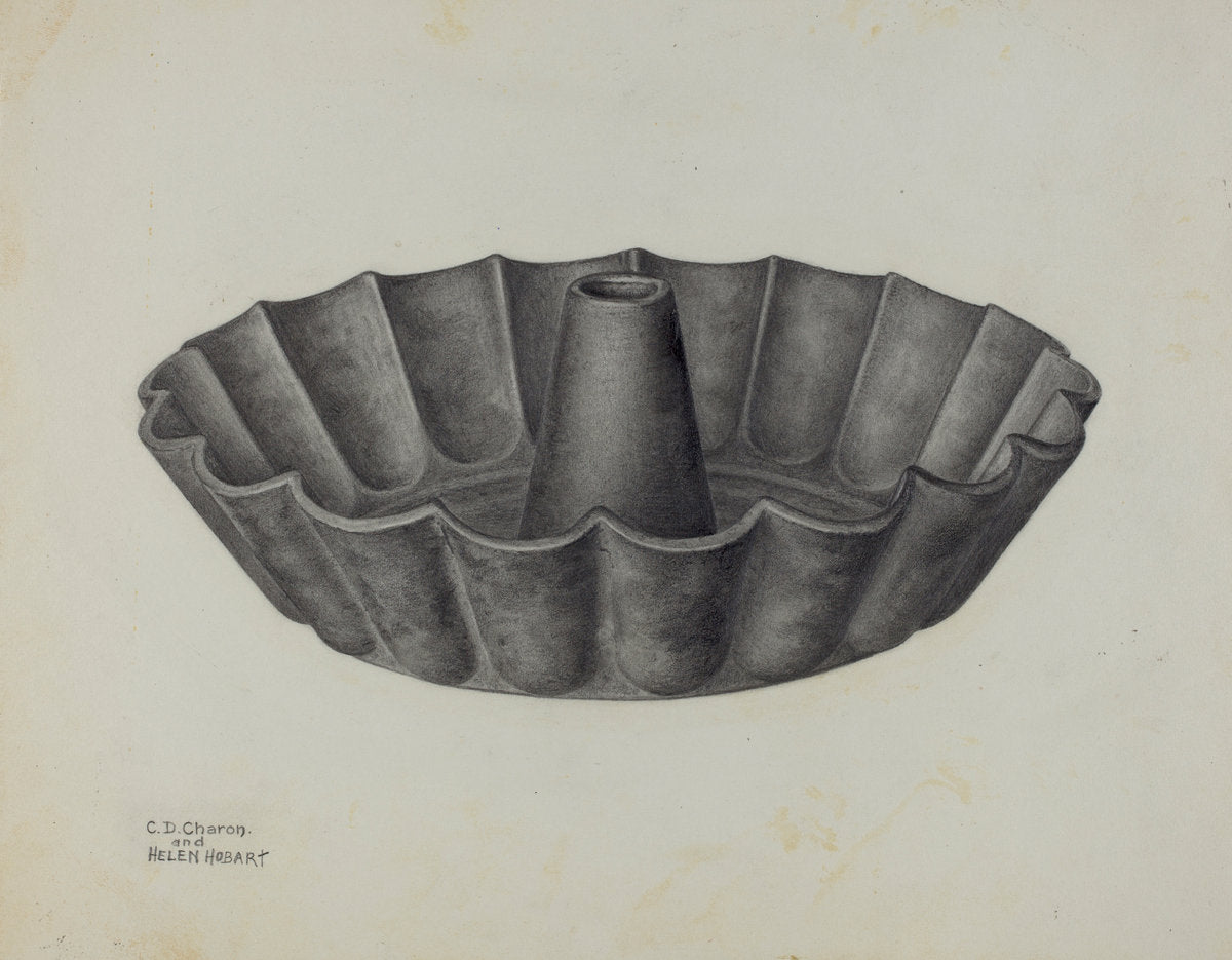 Cake Mold by Charles Charon and Helen Hobart (American, active c. 1935), 16X12"(A3)Poster Print