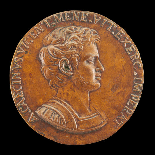 Aulus Caecina Alienus, General of Vitelius A.D. 68 [obverse] by Camillo Mariani (Italian, 1556 - 1611), 16X12"(A3)Poster Print