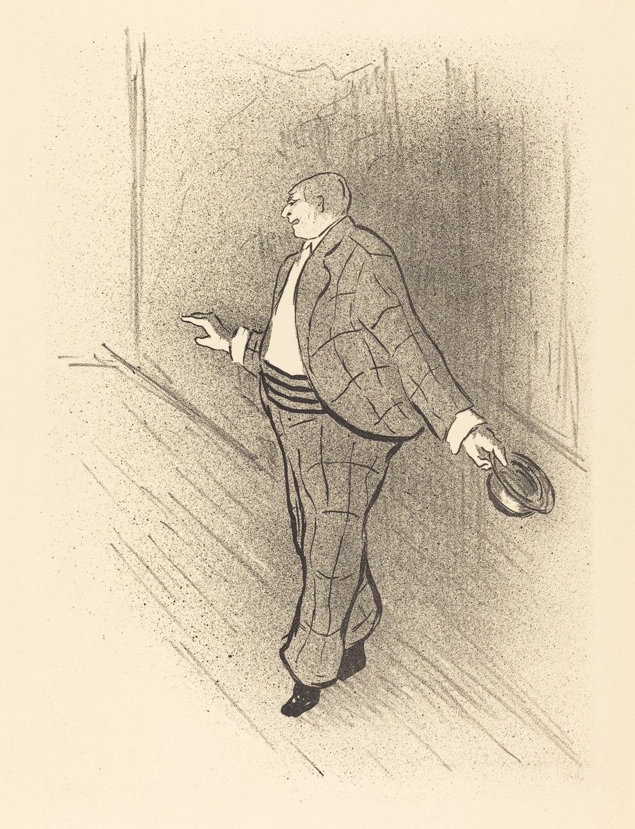 American Singer (Chanteur americain) by Henri-Gabriel Ibels (French, 1867 - 1936), 16X12"(A3)Poster Print