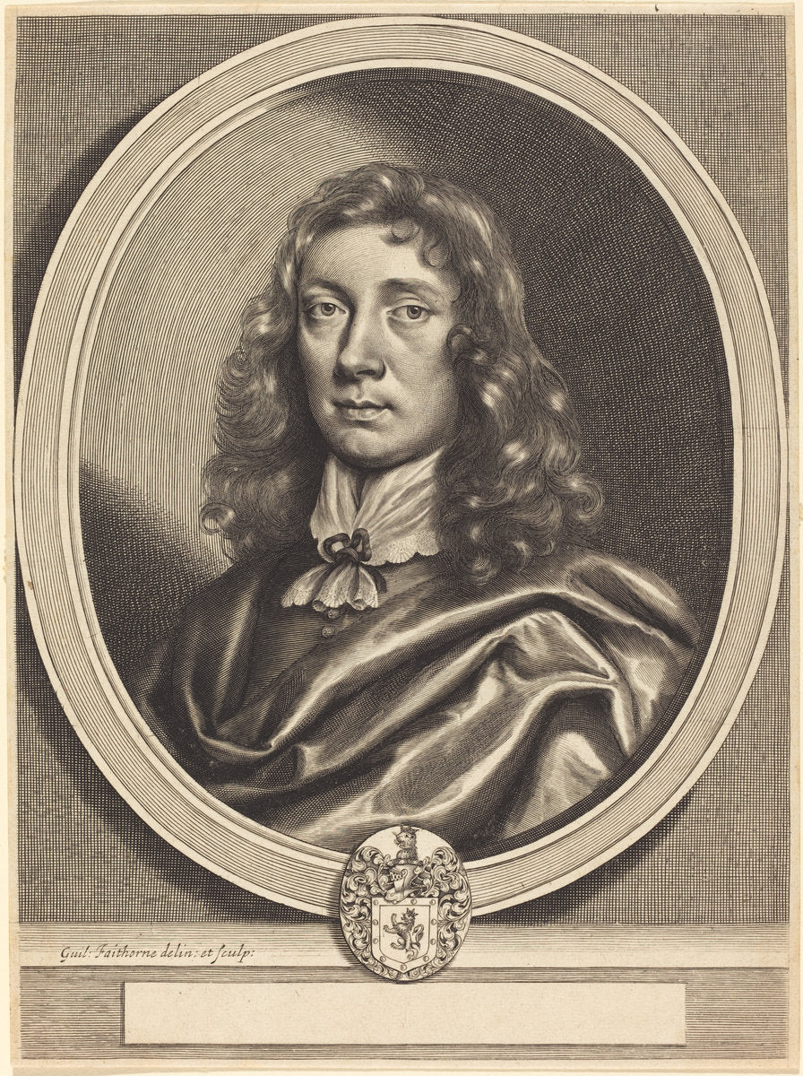 Sir Robert Henley, Bart. by William Faithorne after Robert Walker (English, 1616 - 1691), 16X12"(A3)Poster Print