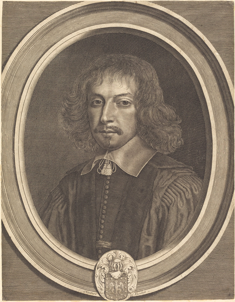 Antoine de Chaubard by Robert Nanteuil (French, 1623 - 1678), 16X12"(A3)Poster Print