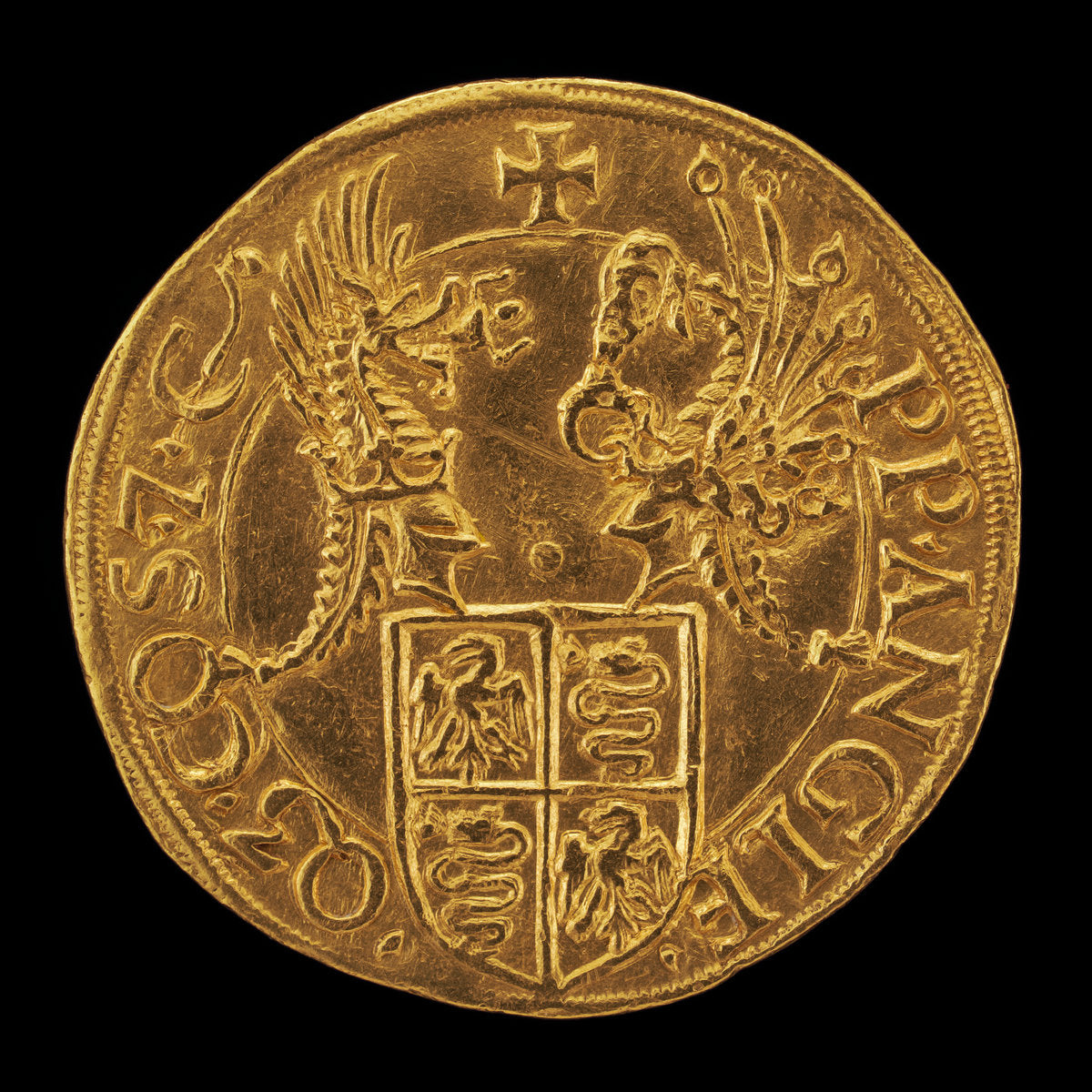 16th century by Milanese 16th Century (Shield with Two Crests [reverse]), 16X12"(A3)Poster Print