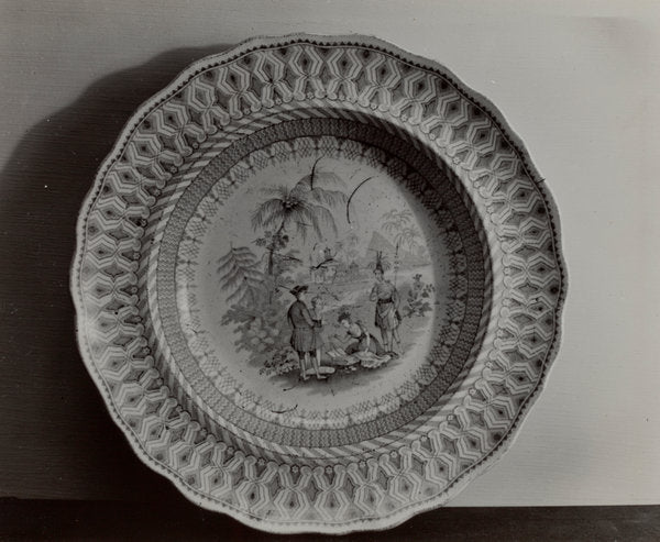 Plate - "Penn's Treaty with the Indians" by Helmut Hiatt (American, active c. 1935), 16X12"(A3)Poster Print