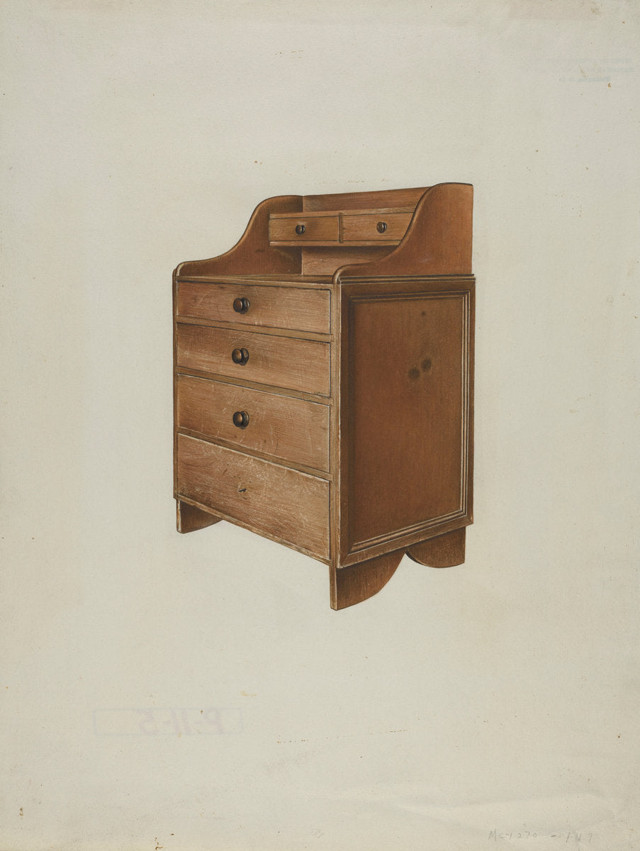 Shaker Sewing Desk by John Davis (American, active c. 1935), 16X12"(A3)Poster Print