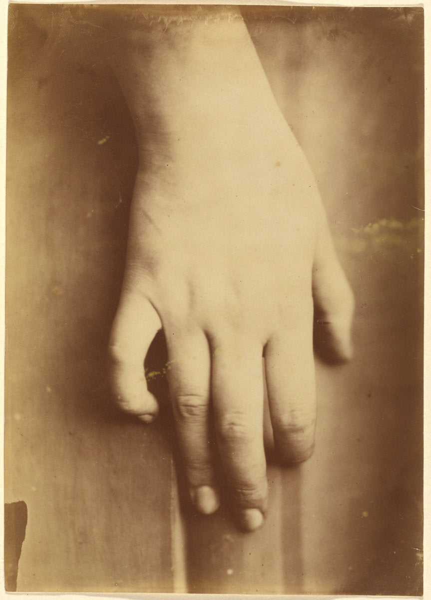 1865 by European 19th Century (Study of a Hand), 16X12"(A3)Poster Print