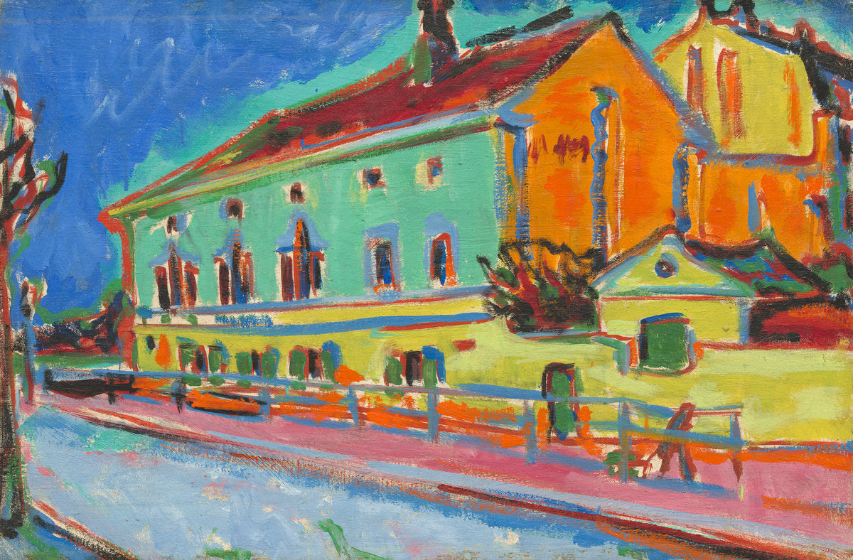Dance Hall Bellevue [obverse] by Ernst Ludwig Kirchner (German, 1880 - 1938), 16X12"(A3)Poster Print