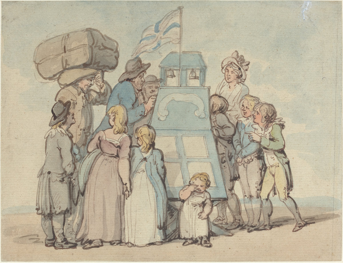 The Peep Show by Thomas Rowlandson (British, 1756 - 1827), 16X12"(A3)Poster Print
