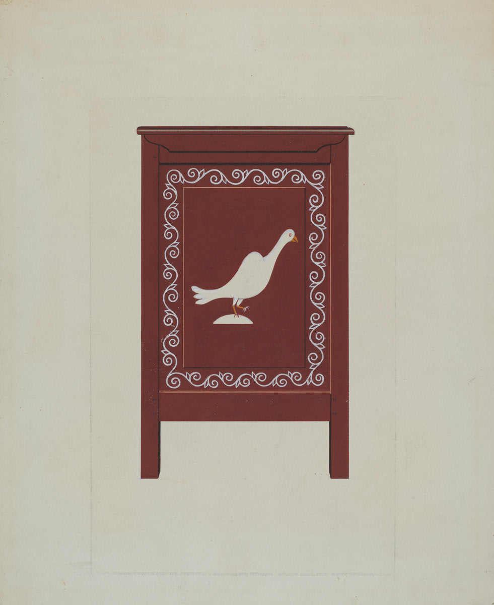 Chest (Side View) by Lawrence Flynn (American, 1900 - 1973), 16X12"(A3)Poster Print