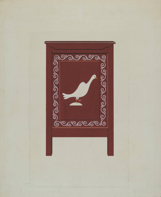 Chest (Side View) by Lawrence Flynn (American, 1900 - 1973), 16X12"(A3)Poster Print