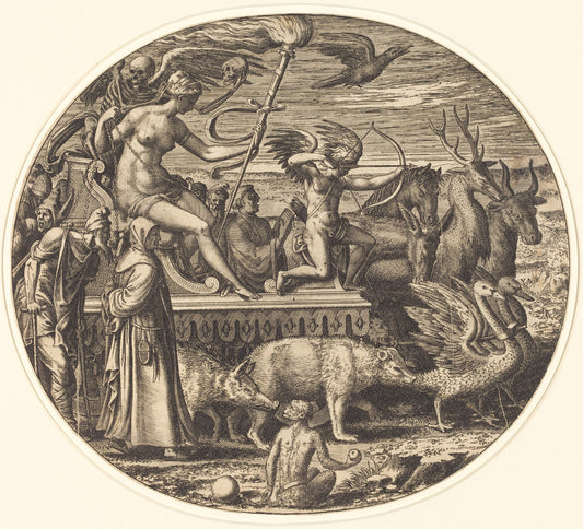 Lust by Léon Davent after Luca Penni (French (?), active 1540/1556), 16X12"(A3)Poster Print