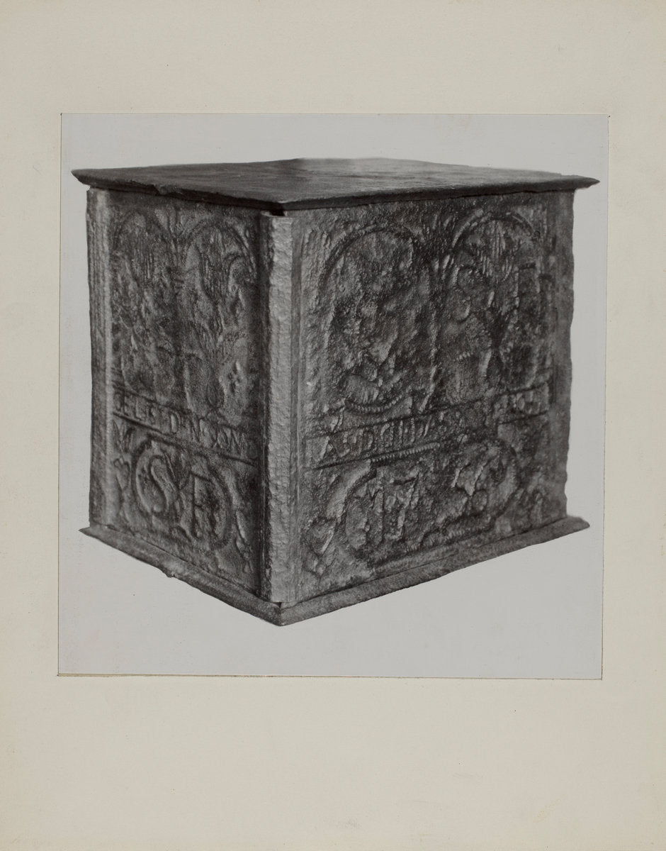 Pa. German Jamb Stove by Charles Von Urban (American, active c. 1935), 16X12"(A3)Poster Print