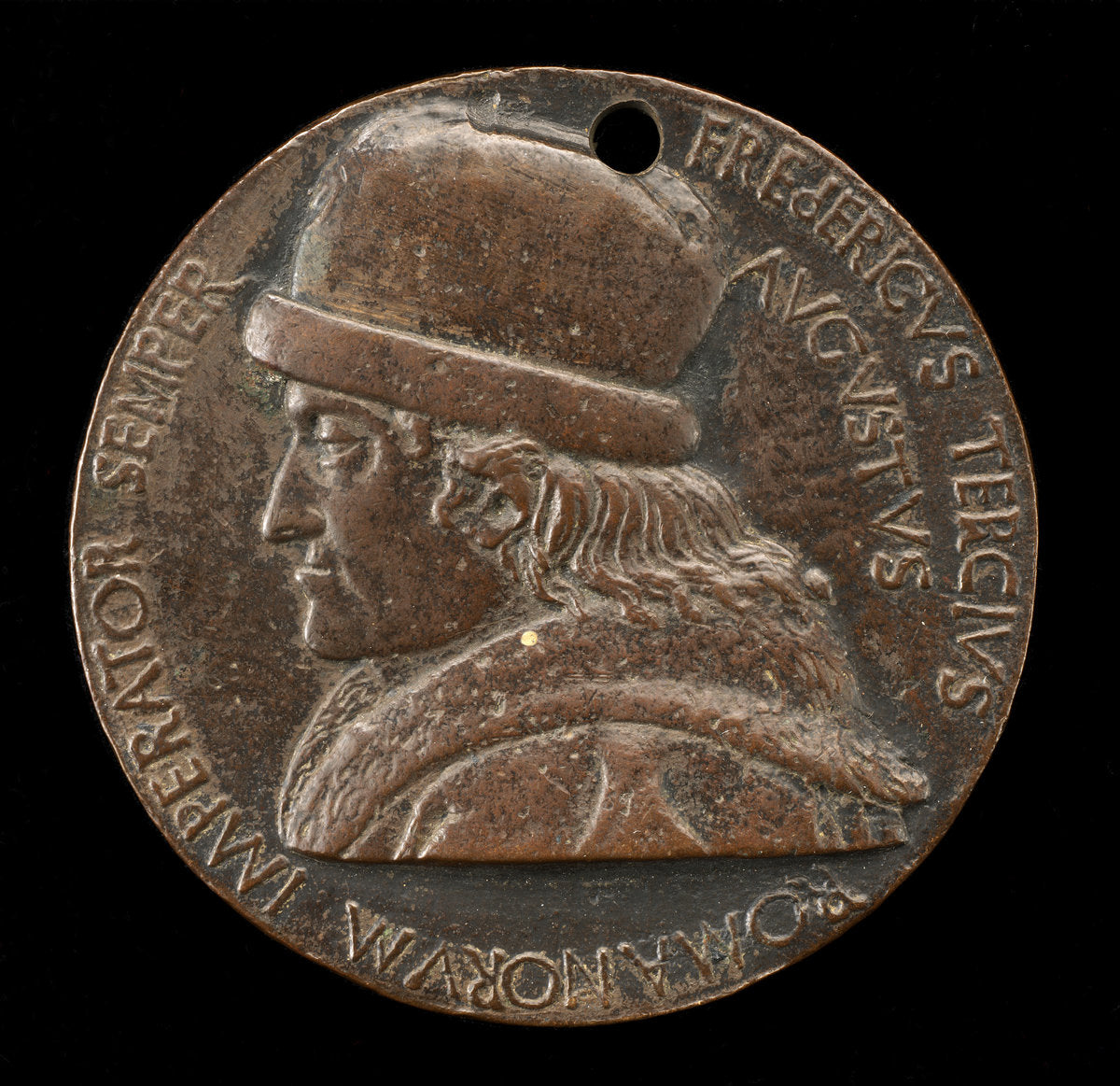 Frederick III, 1415-1493, Holy Roman Emperor 1452 [obverse] by Bertoldo di Giovanni (Florentine, c. 1430/1440 - 1491), 16X12"(A3)Poster Print