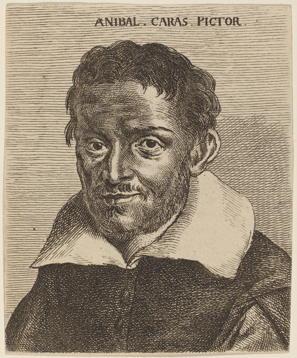 etching and engraving on laid paper, laid down by Italian 18th Century (Annibale Carracci), 16X12"(A3)Poster Print