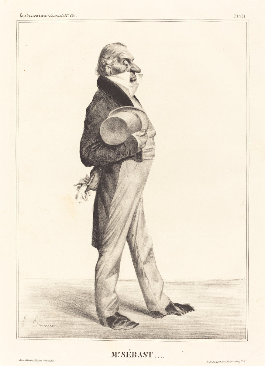 Comte Horace Sébastiani by Honoré Daumier (French, 1808 - 1879), 16X12"(A3)Poster Print