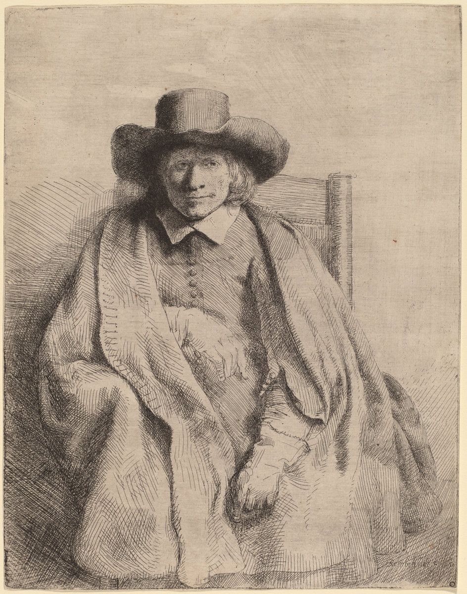 Clement de Jonghe by Rembrandt van Rijn (Dutch, 1606 - 1669), 16X12"(A3)Poster Print