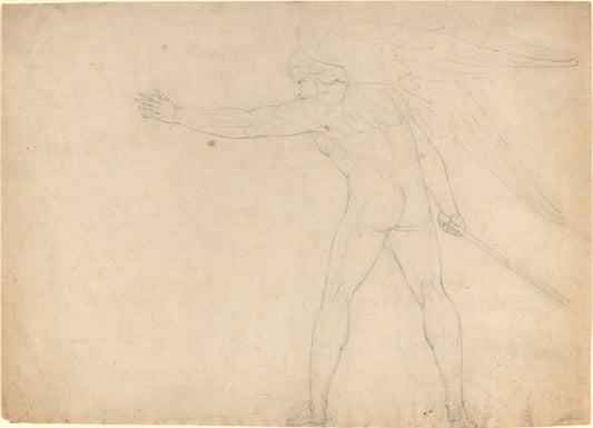 A Warring Angel [recto] by William Blake (British, 1757 - 1827), 16X12"(A3)Poster Print