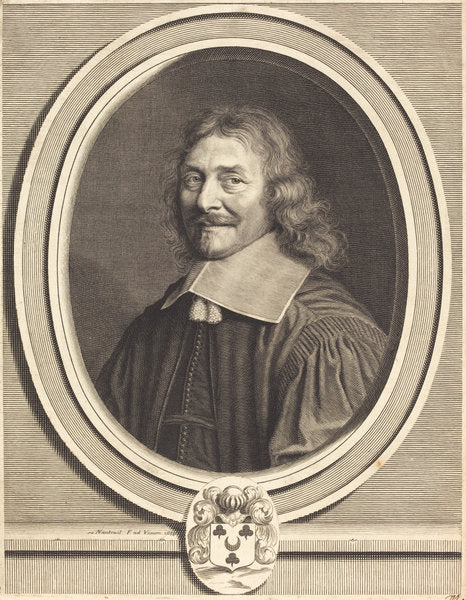 Simon Dreux d'Aubray by Robert Nanteuil (French, 1623 - 1678), 16X12"(A3)Poster Print