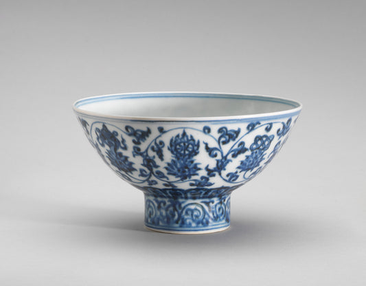Xuande period, 1426/1435 by Chinese Ming Dynasty (Stem Bowl), 16X12"(A3)Poster Print