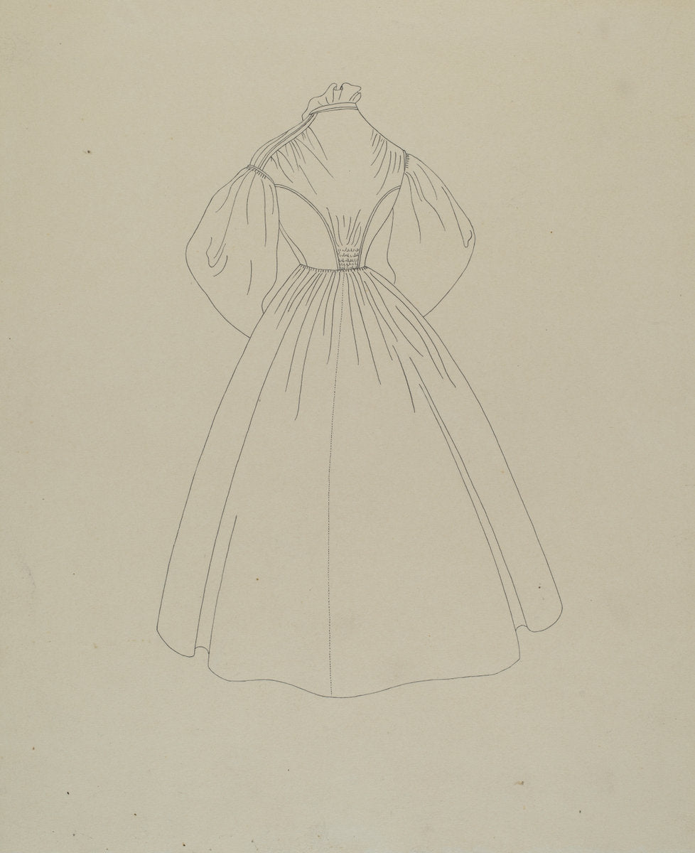Dress by Mae A. Clarke (American, active c. 1935), 16X12"(A3)Poster Print