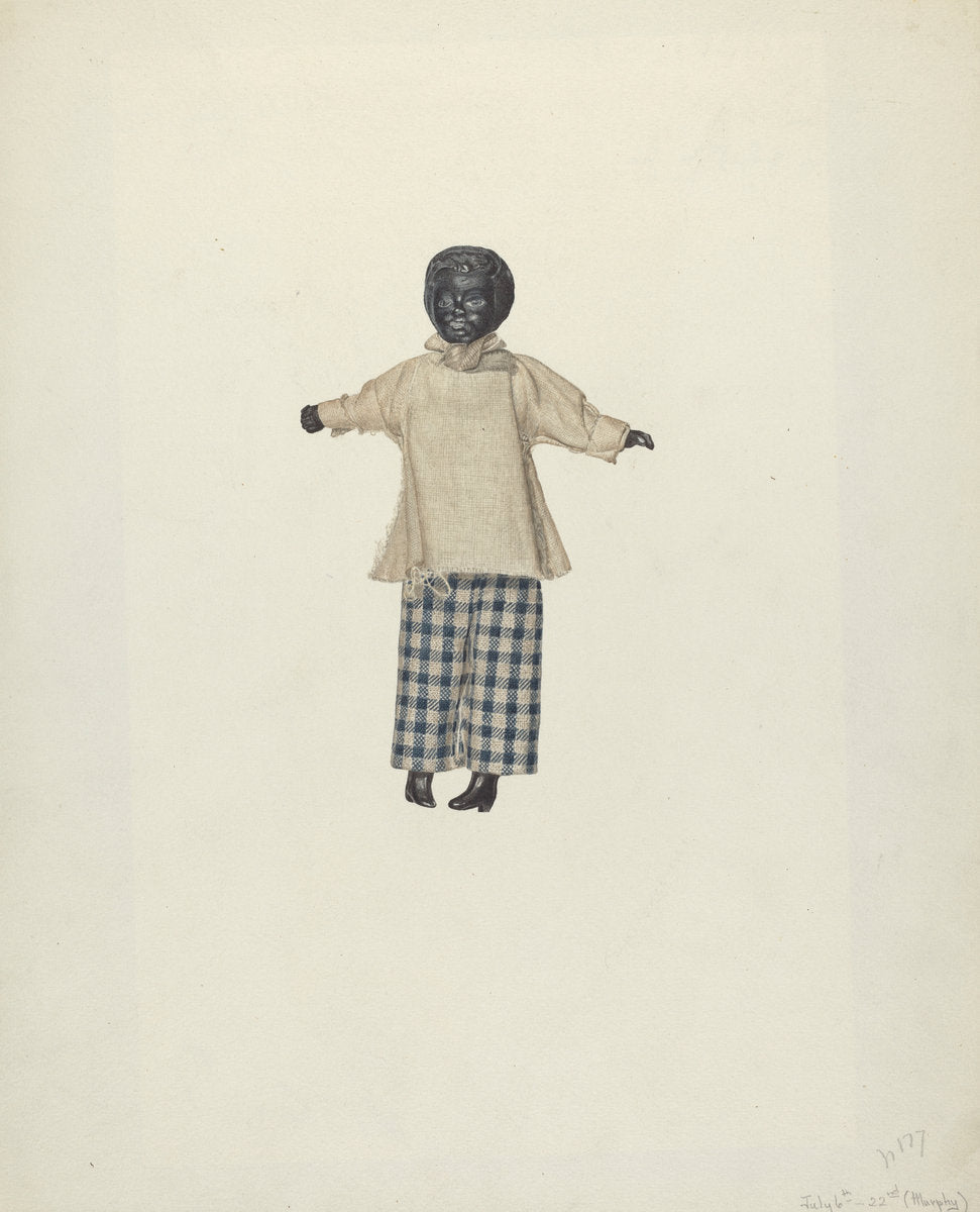 China Headed Negro Doll by Henry Murphy (American, active c. 1935), 16X12"(A3)Poster Print