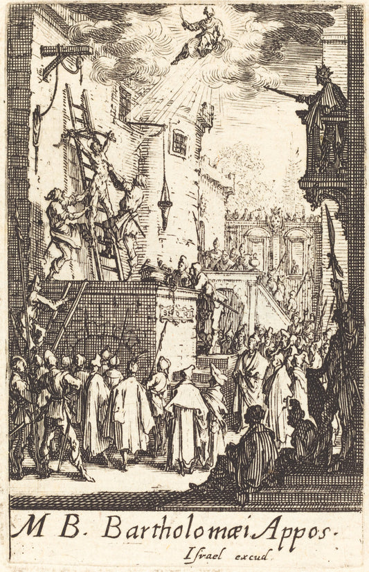 The Martyrdom of Saint Bartholomew by Jacques Callot (French, 1592 - 1635), 16X12"(A3)Poster Print