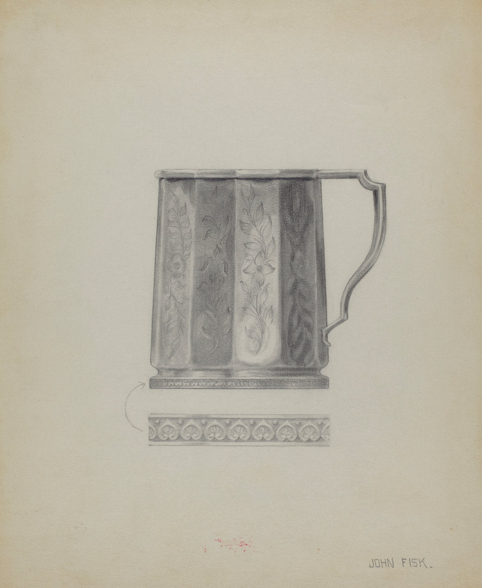 Silver Mug by John Fisk (American, active c. 1935), 16X12"(A3)Poster Print