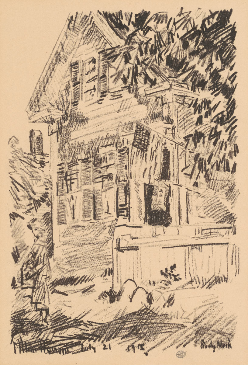 The Service Flag by Childe Hassam (American, 1859 - 1935), 16X12"(A3)Poster Print