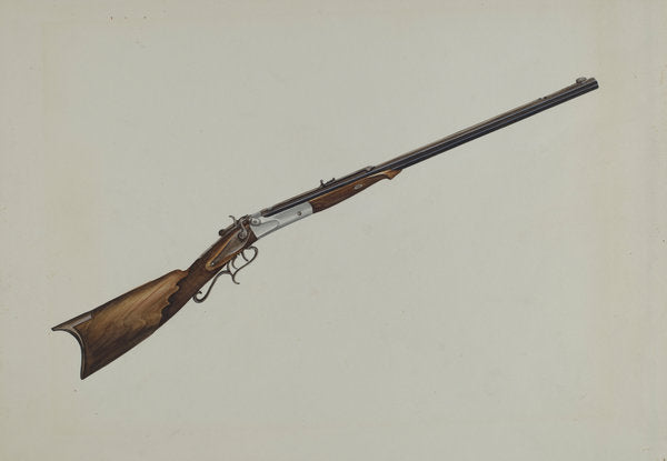 Rifle by Natalie Simon (American, active c. 1935), 16X12"(A3)Poster Print