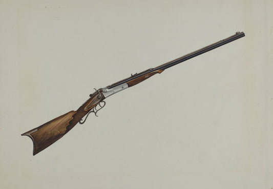 Rifle by Natalie Simon (American, active c. 1935), 16X12"(A3)Poster Print