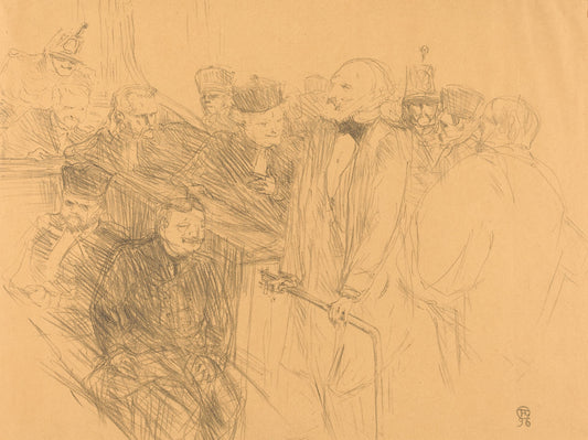 Ribot Deposition (Déposition Ribot) by Henri de Toulouse-Lautrec (French, 1864 - 1901), 16X12"(A3)Poster Print