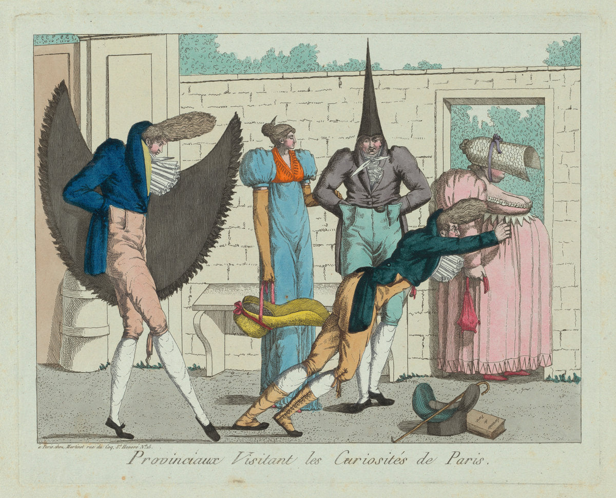 c. 1805 by French 19th Century (Provinciaux visitant les curiosités de Paris (Provinicials Visiting the Curiosities of Paris)), 16X12"(A3)Poster Print