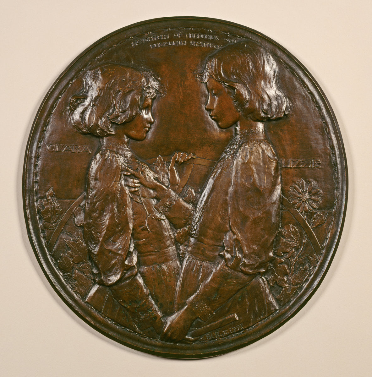 Clara and Lizzie, Daughters of Frederick and Elizabeth Shattuck by Bela Lyon Pratt (American, 1867 - 1917), 16X12"(A3)Poster Print