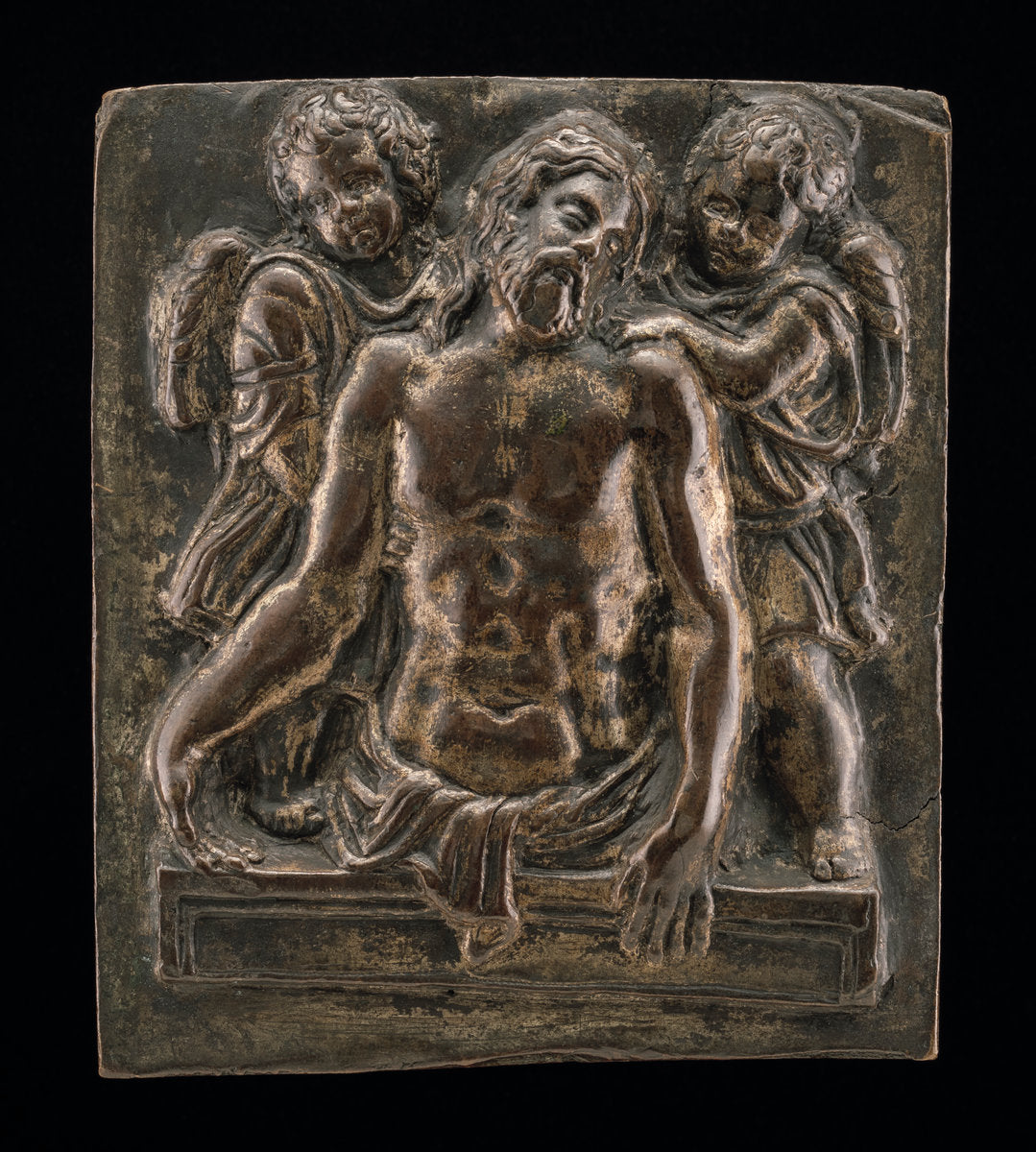 15th century by Paduan 15th Century (Christ's Body Held by Two Angels), 16X12"(A3)Poster Print