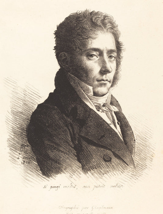 Coupin de La Couperie by Anne-Louis Girodet de Roussy-Trioson (French, 1767 - 1824), 16X12"(A3)Poster Print