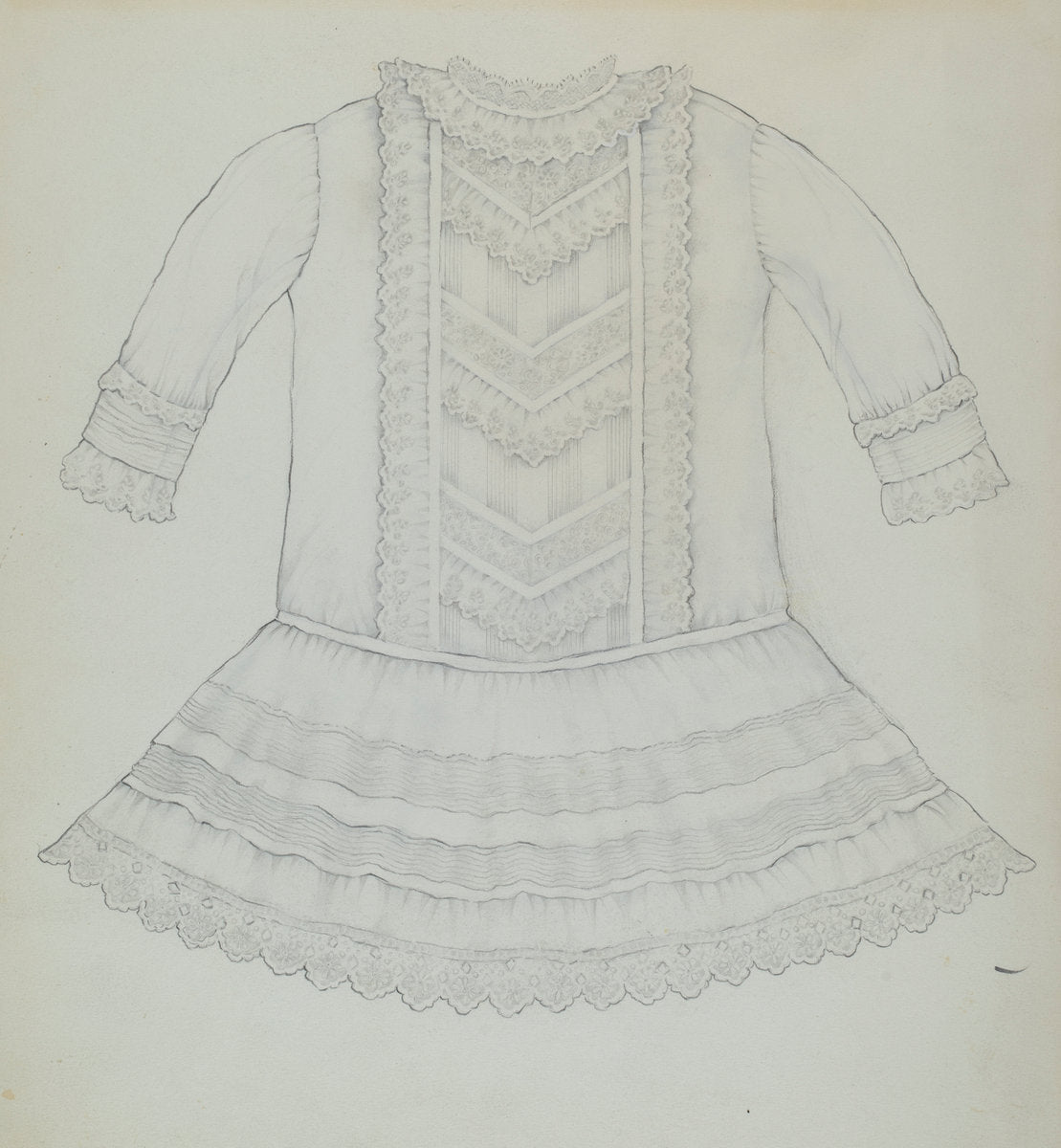 Infant's Dress by Kathryn Uhl (American, active c. 1935), 16X12"(A3)Poster Print