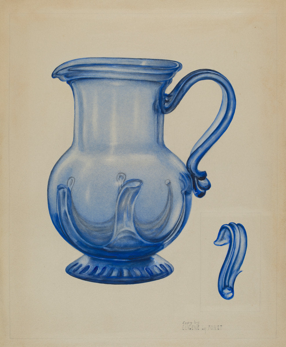 Pitcher by Eugene La Foret (American, active c. 1935), 16X12"(A3)Poster Print