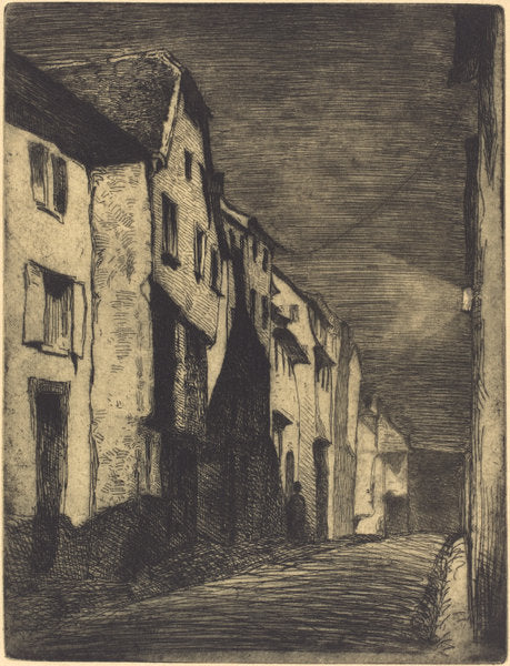 Street in Saverne by James McNeill Whistler (American, 1834 - 1903), 16X12"(A3)Poster Print