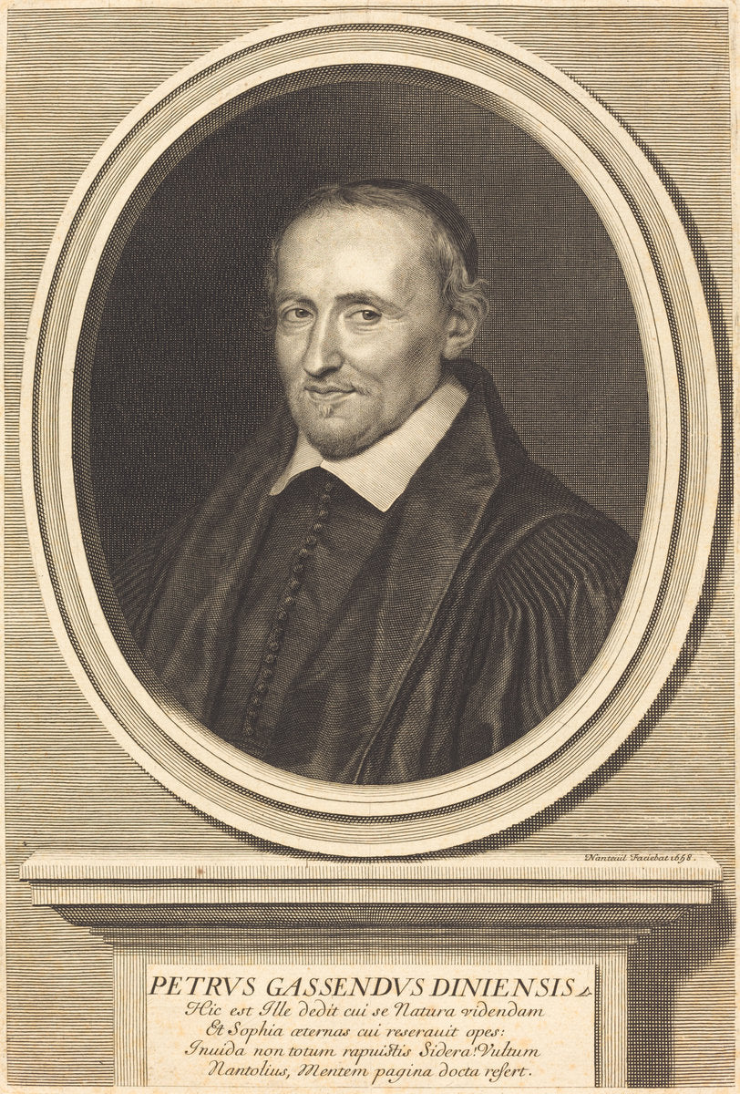 Pierre Gassendi by Robert Nanteuil (French, 1623 - 1678), 16X12"(A3)Poster Print