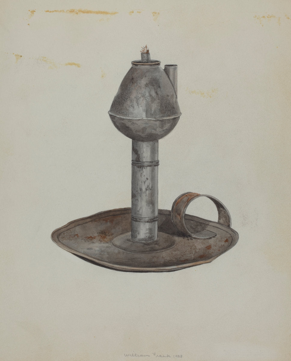 Colonial Lamp by William Frank (American, active c. 1935), 16X12"(A3)Poster Print