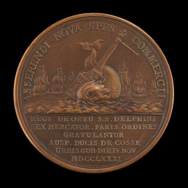 The Birth of the Dauphin, for the Marchands Corps [reverse] by Benjamin Duvivier (French, 1730 - 1819), 16X12"(A3)Poster Print