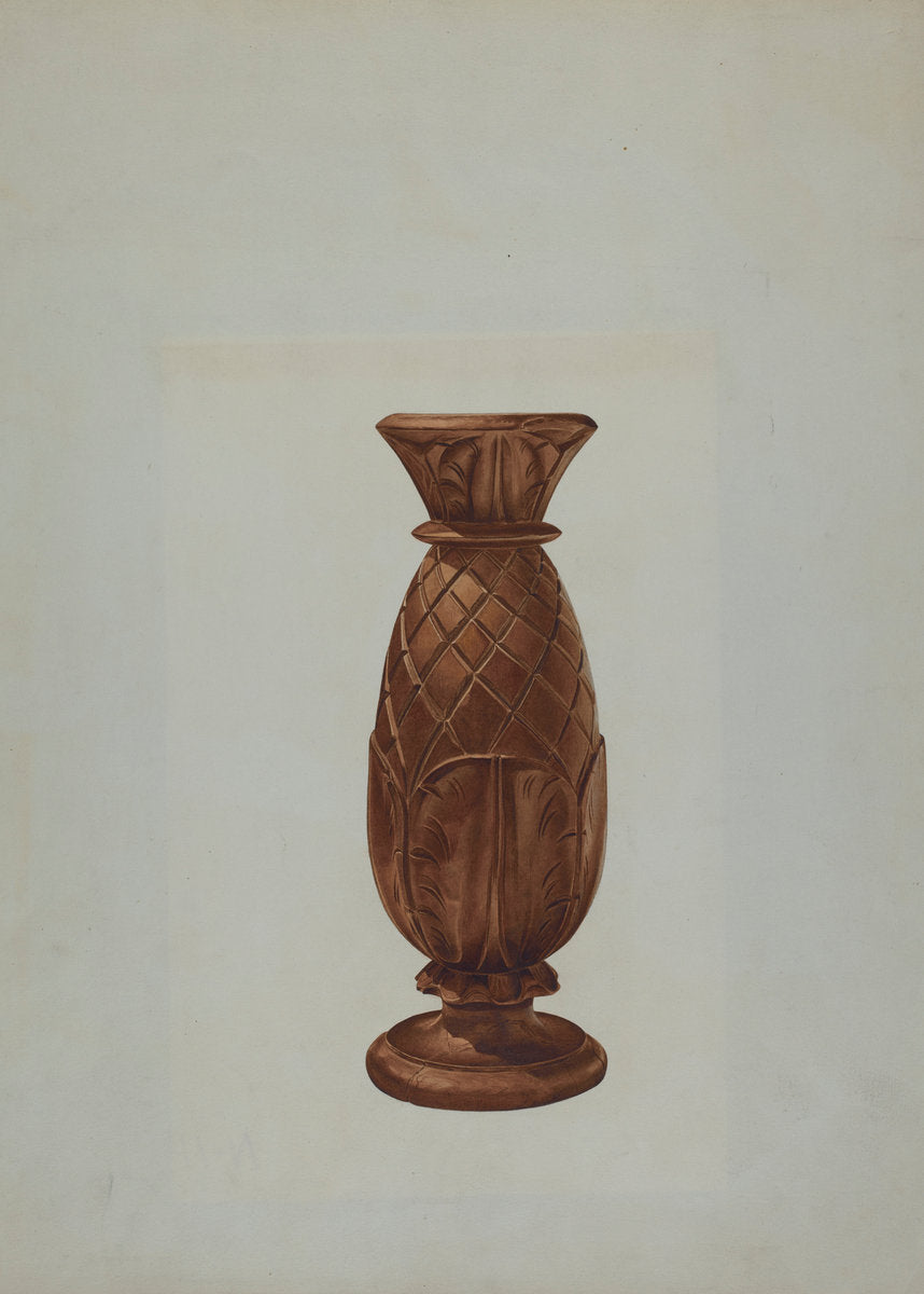 Bed Post Top by Henry Murphy (American, active c. 1935), 16X12"(A3)Poster Print