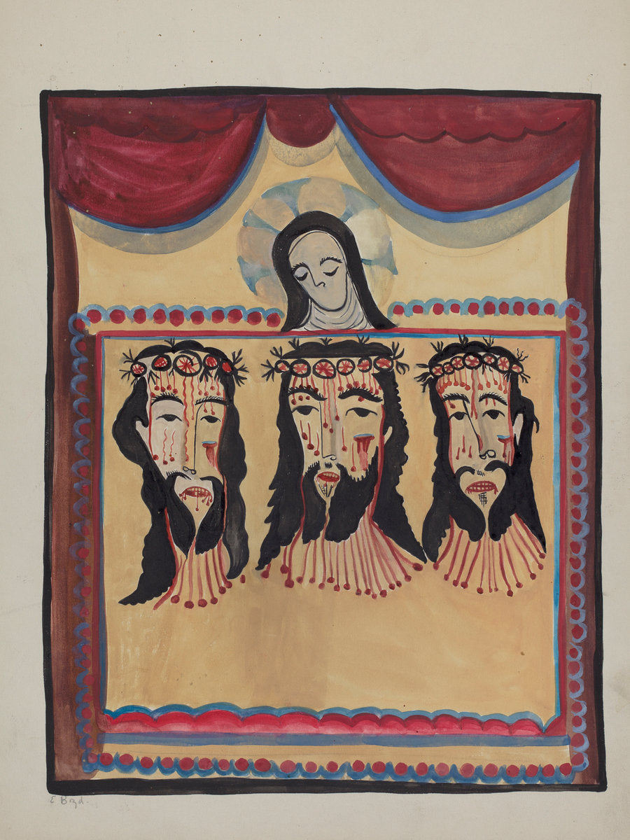 Retablo by E. Boyd (American, active c. 1935), 16X12"(A3)Poster Print