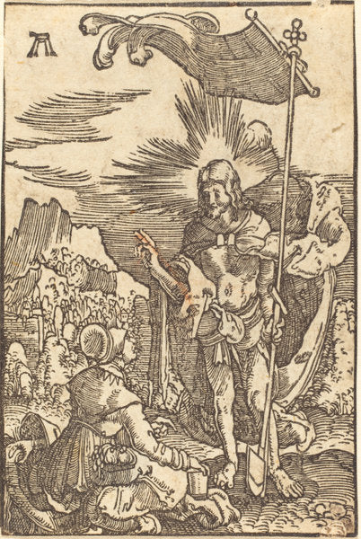 Christ Appearing to Saint Magdalene by Albrecht Altdorfer (German, 1480 or before - 1538), 16X12"(A3)Poster Print