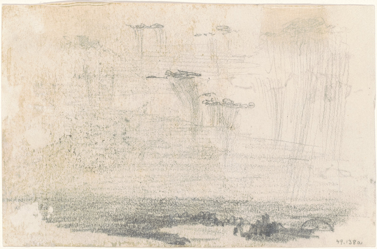 Clouds [verso] by John Singer Sargent (American, 1856 - 1925), 16X12"(A3)Poster Print