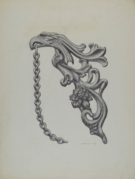 Fragment of Fence by Austin L. Davison (American, active c. 1935), 16X12"(A3)Poster Print