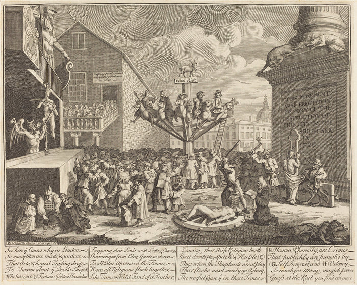 The South Sea Scheme by William Hogarth (English, 1697 - 1764), 16X12